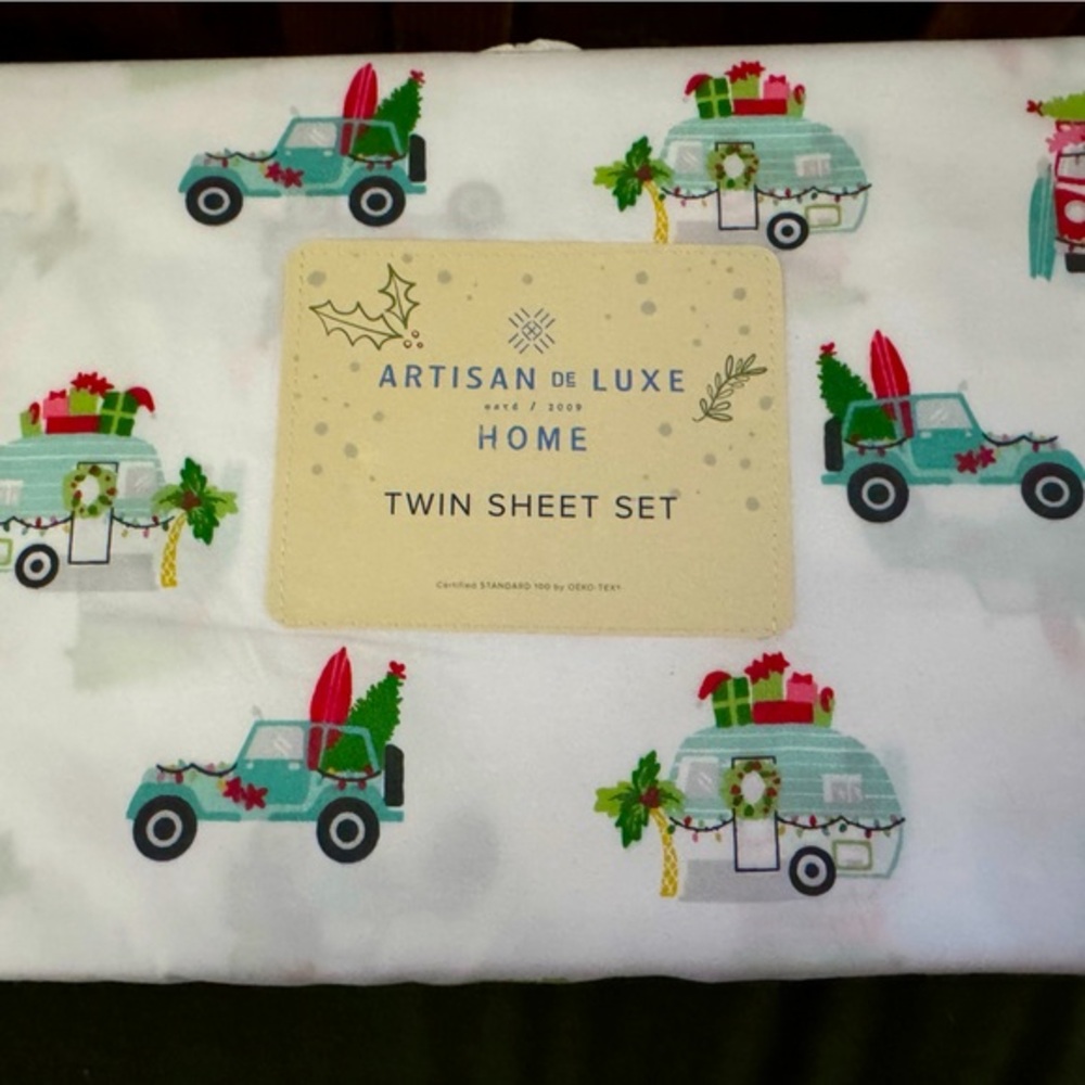 Artisan de luxe cute comfy cozy twin sheet set ( I have other sizes /patterns 2)